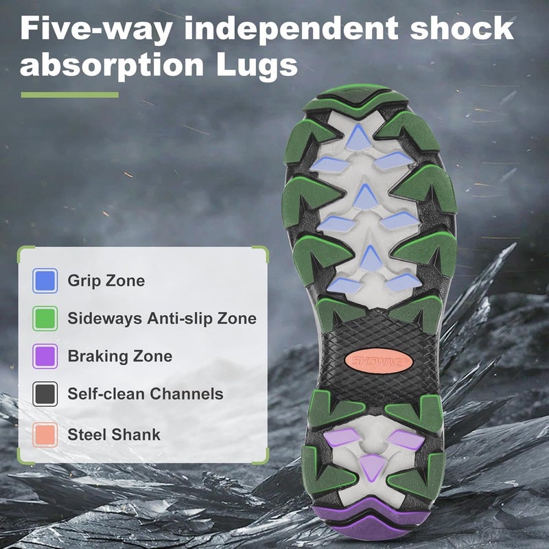 Showave Store Men's Rubber Boots Waterproof Rain Footwear Durable Short Hunting Boots for Mud Gardening Yard and Chore Working - Image 3